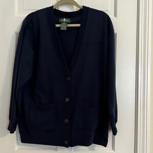 Hunter club button-down sweater